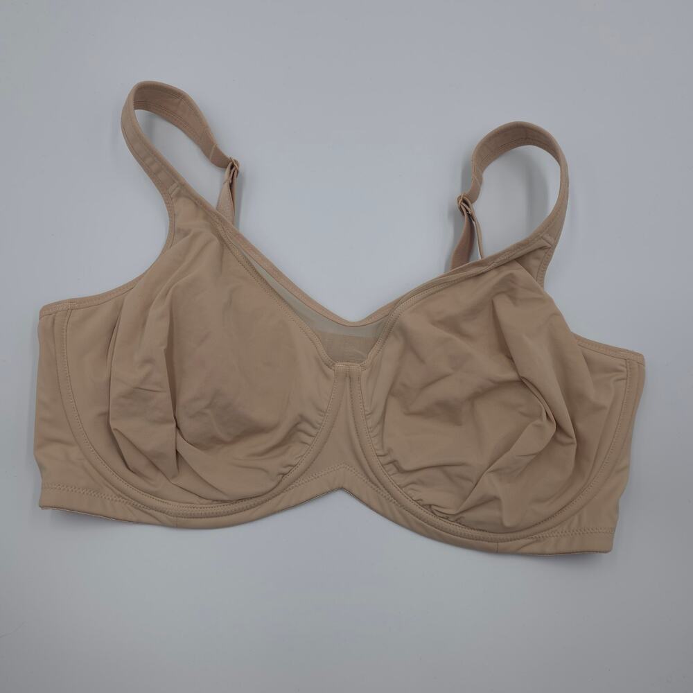 HSIA CoolComfort Smoothing Unlined Minimizer Underwire Bra in Tan Size 38G